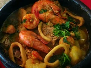 Caldeirada em Santos - frutos do mar do Restaurante Nordestino Jeremoabo
