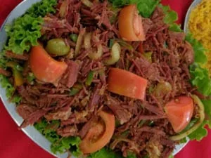 Carne de sol do Restaurante Nordestino Jeremoabo em Santos